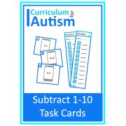 Phone Theme Subtraction 1 - 10 Task Cards